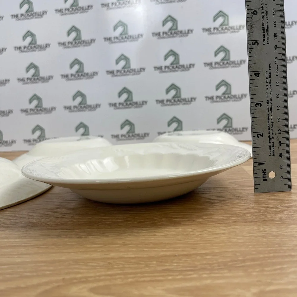 Royal Staffordshire Ironstone Wilkinson Ltd England Wheat Soup Bowls Set of 4